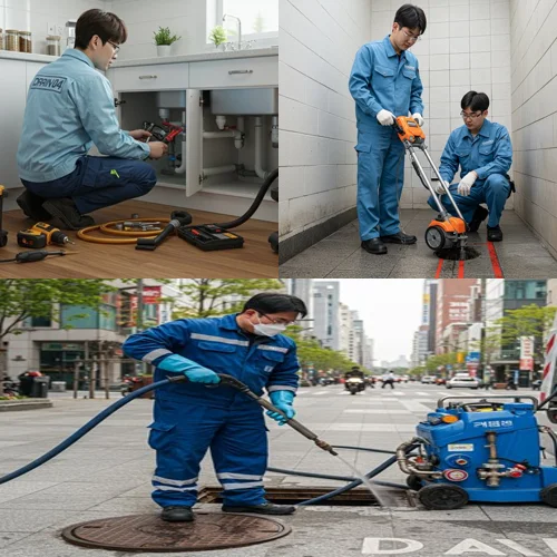 금오동 싱크대막힘 역류 하수구 지킴이가 해결