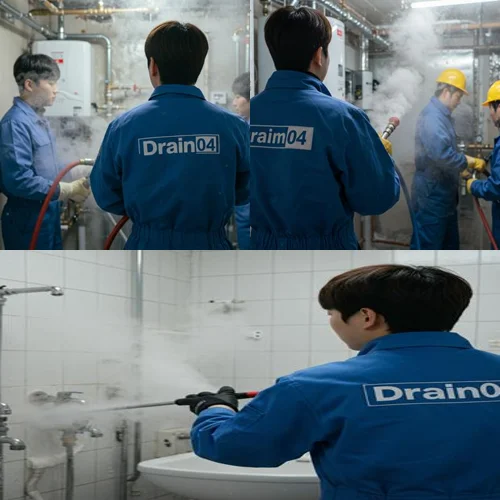 고산동 수도관 동파 하수구 빠르게 녹여서 복구 완료