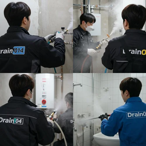 고산동 수도관 동파 하수구 빠르게 녹여서 복구 완료