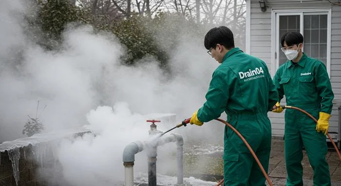 장암동 해빙 하수도 배관 업체 꽁꽁 언 하수도도 뚫어