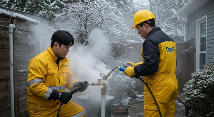 장암동 해빙 하수도 배관 업체 꽁꽁 언 하수도도 뚫어