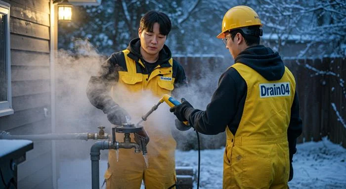 의정부시 하수구 해빙 얼었을때 하수구 막힘 동파 해결사