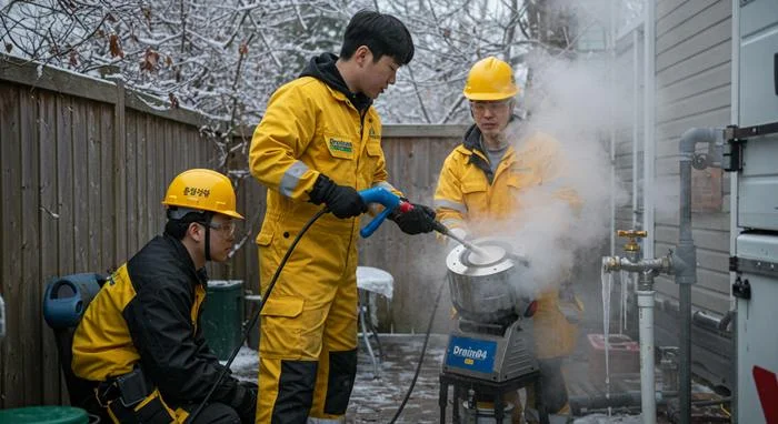 의정부시 하수구 해빙 얼었을때 하수구 막힘 동파 해결사