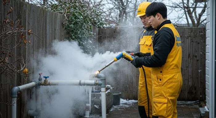 장암동 수도 동파 녹임 해빙 겨울에 겪는 어려움 해결