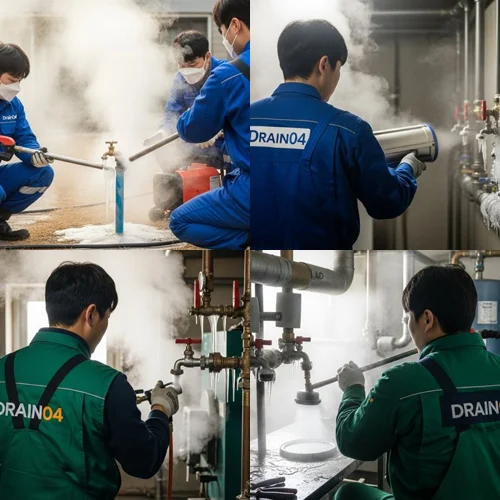 의정부 언수도 녹임 하수구 수도관 해빙과 하수구 통수