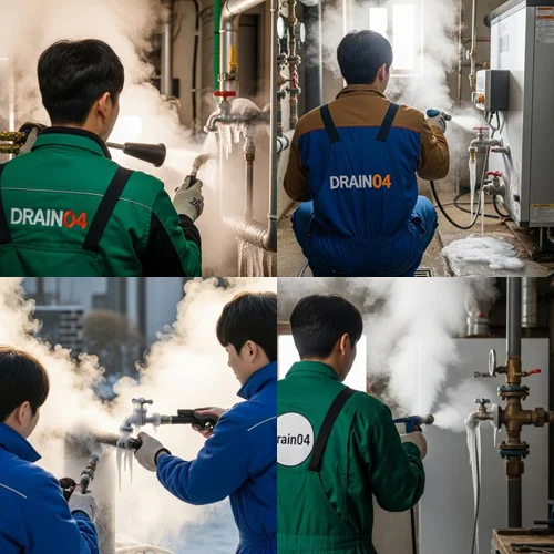 의정부시 언수도 녹임 하수구 언 수도 녹여 하수구 뚫어