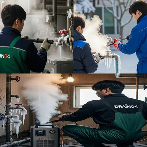 녹양동 수도관 동파 하수구 꽁꽁 언 배관 확실하게 녹여
