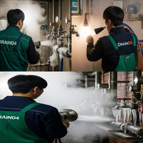 의정부 산곡동 수도 동파 녹임 해빙 꽁꽁 언 배관 시원하게 녹여