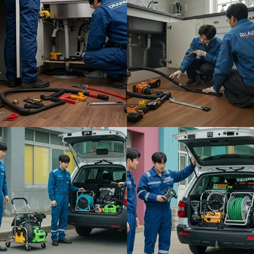 의정부시 고압세척 꽉 막힌 하수구 배관 시원하게