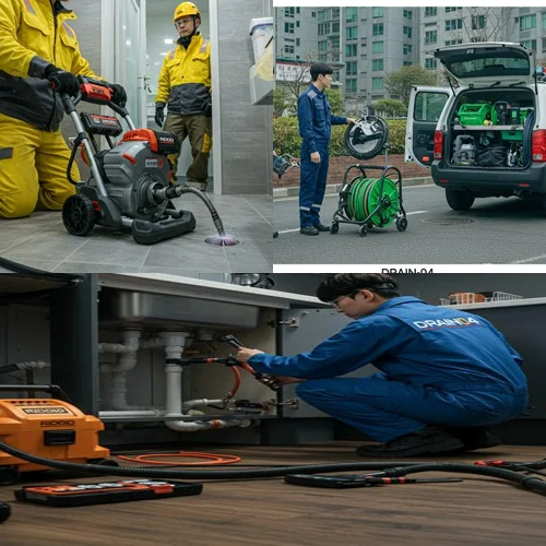 의정부시 고압세척 꽉 막힌 하수구 배관 시원하게
