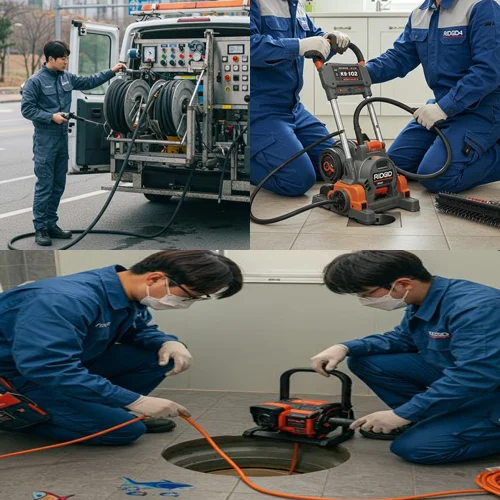 부대찌개 골목 식당, 의정부동 하수구 업체 오수관