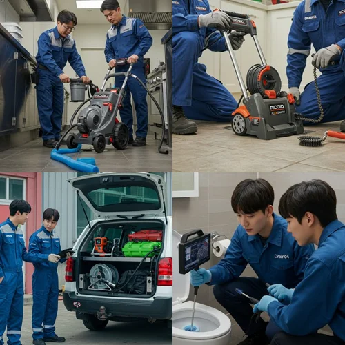 자일동 하수구 뚫음 하수도 전원주택 마당 맨홀