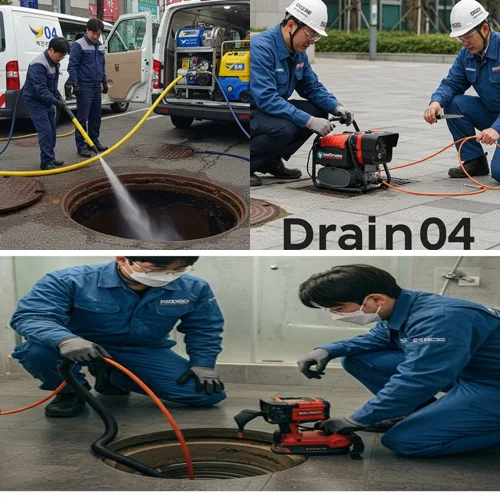 민락동 싱크대 막힘 배수구 롯데아울렛 근처 상가 기름때