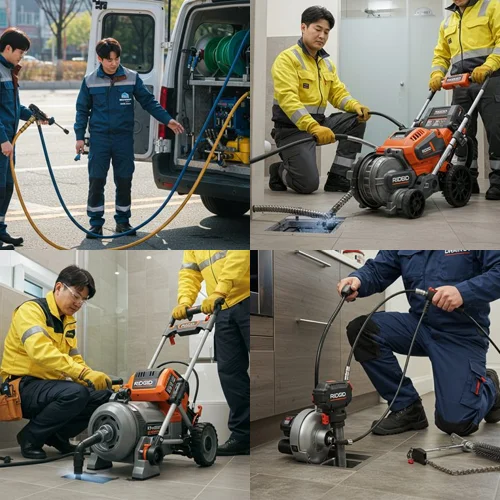 의정부동 하수구 막힘 업체 부대찌개 골목 식당 기름때 제거
