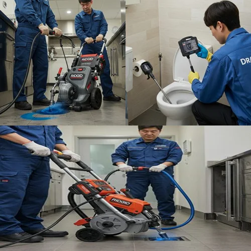 경전철 근처 빌라 역류, 용현동 하수구 뚫음 하수도