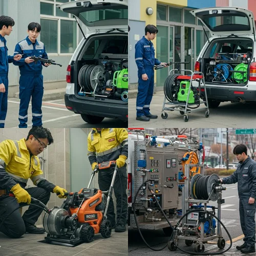 경전철 근처 빌라 역류, 용현동 하수구 뚫음 하수도