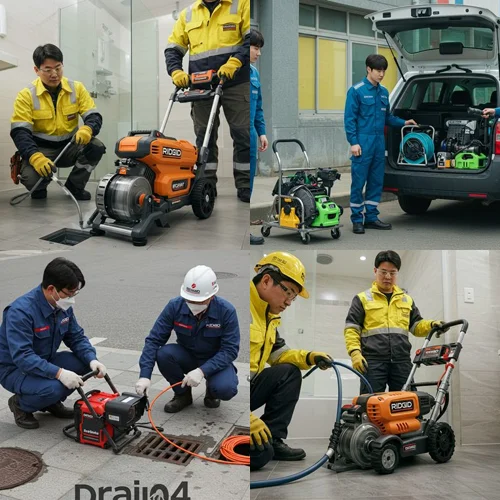 경전철 근처 빌라 역류, 용현동 하수구 뚫음 하수도