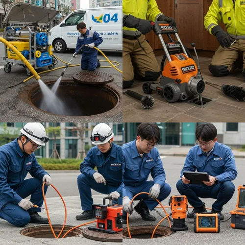 의정부시 하수구 고압세척 횡주관 빌딩 청소