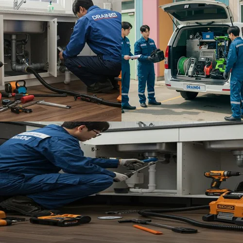 의정부동 변기 막힘 수리 골목 식당 화장실, 