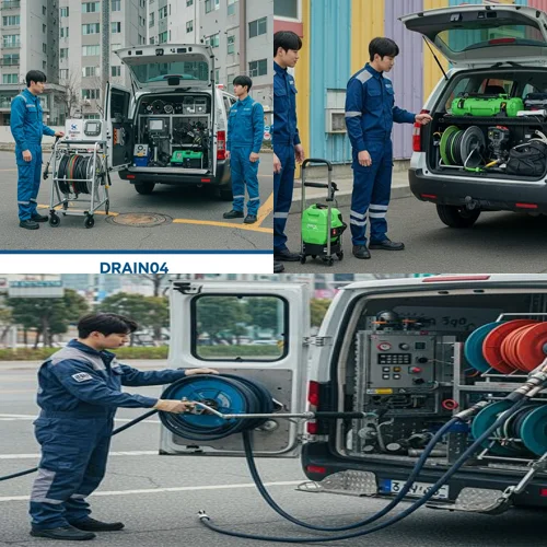 자일동 변기 막힘 수리, 전원주택 마당 맨홀