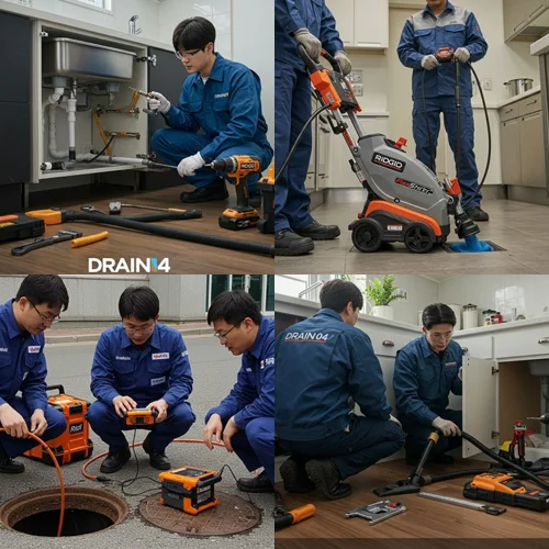 자일동 변기 막힘 수리, 전원주택 마당 맨홀