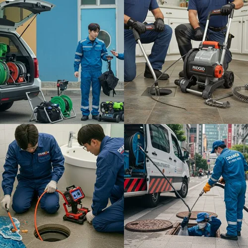 민락동 변기 막힘 수리, 롯데아울렛 근처 상가