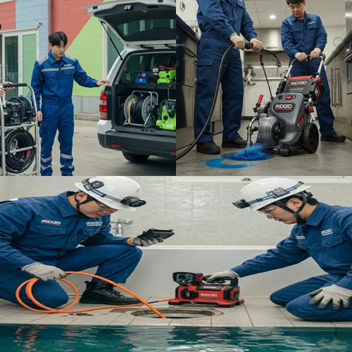 의정부동 싱크대 막힘 배수구, 부대찌개 골목 식당