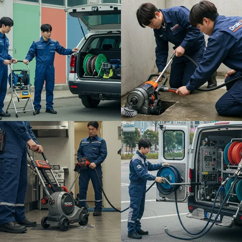 고산동 하수구 막힘 신도시 상가 배관