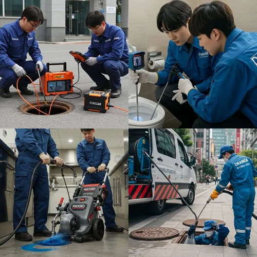녹양동 하수도 막힘 하수관로 청소