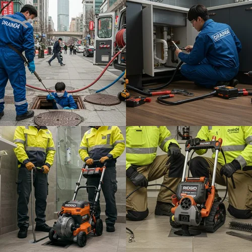 고산동 하수도 막힘 도로변 맨홀