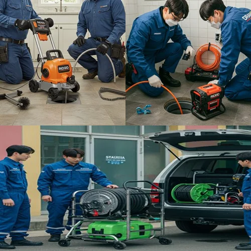 의정부 산곡동 고압세척 전원주택 배관