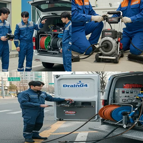 의정부 산곡동 고압세척 전원주택 배관