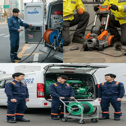 신곡동 고압세척 배관 통수 완료