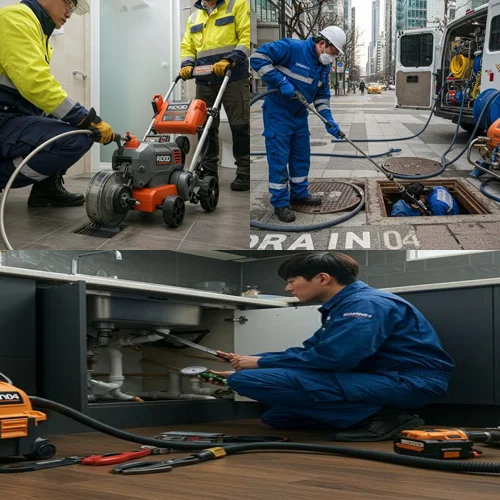 신곡동 고압세척 배관 통수 완료