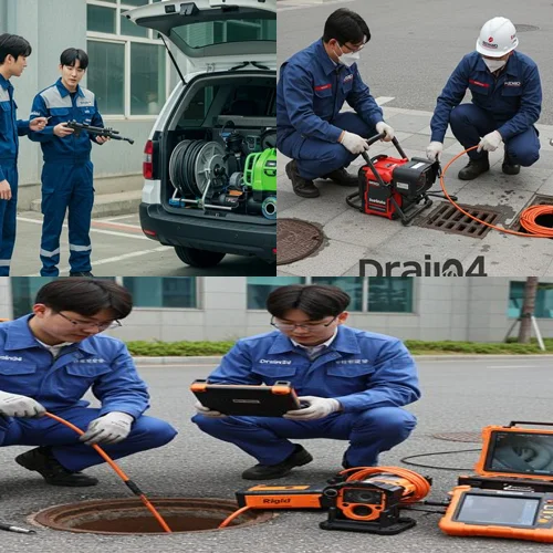 가능동 하수구 막힘 빌라 주차장 역류