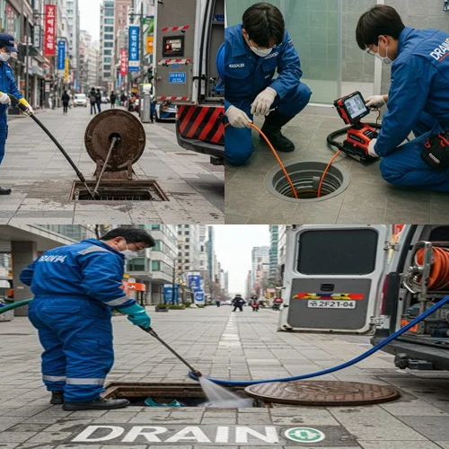 신곡동 하수도 막힘 배관 공사 견적