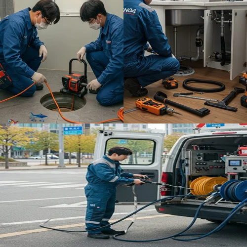 신곡동 하수도 막힘 배관 공사 견적