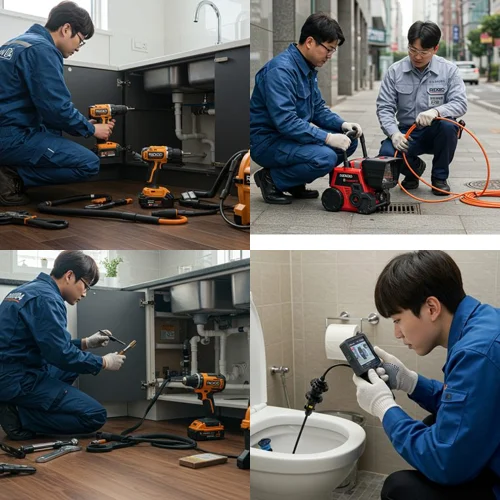 호원동 하수구 막힘 망월사역 인근