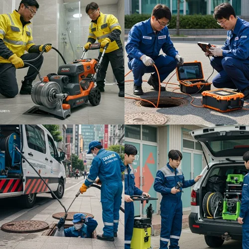 의정부 산곡동 배수구 막힘 마당 수도가