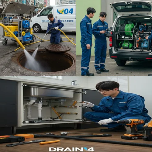 민락동 고압세척 고기집 배관