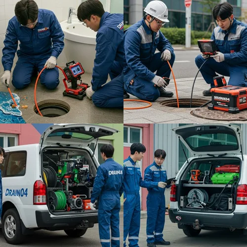 민락동 고압세척 고기집 배관