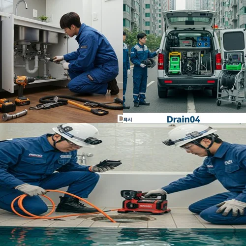 민락동 하수도 막힘 횡주관 청소